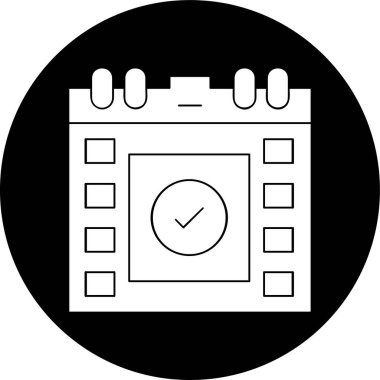 Görev simgesi, vektör illüstrasyonu basit tasarım