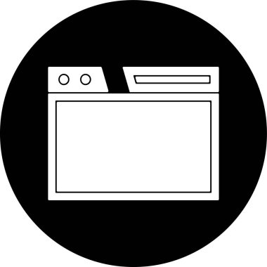 Browser icon, vector illustration simple design