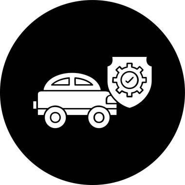 araba tamir simgesi, vektör illüstrasyonu basit tasarım