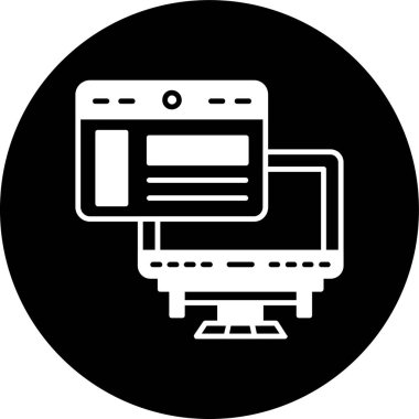 Ui Tasarım simgesi, vektör illüstrasyonu basit tasarım