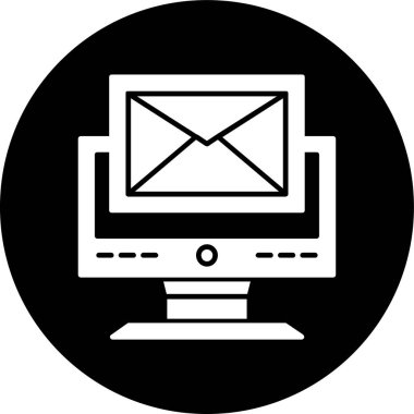Mail icon, vector illustration simple design