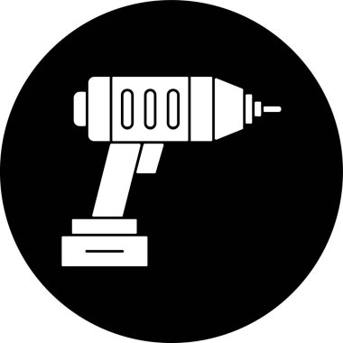 matkap simgesi, vektör illüstrasyonu basit tasarım