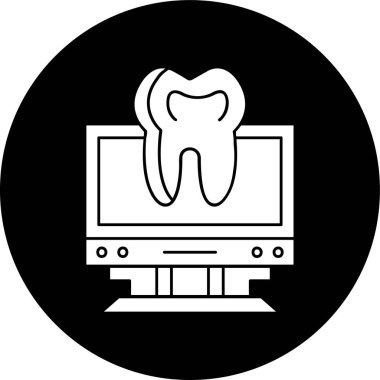 monitör simgesi, vektör illüstrasyonu basit tasarım