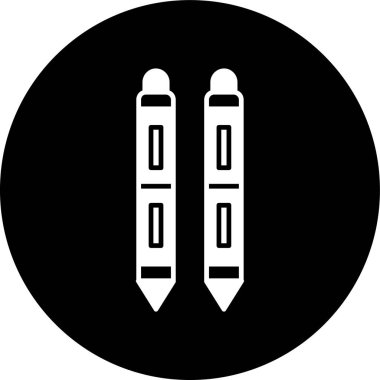 Tablet Kalem simgesi, vektör illüstrasyonu basit tasarım