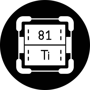 Talyum simgesi, vektör illüstrasyonu basit tasarım