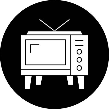 televizyon simgesi, vektör illüstrasyonu basit tasarım