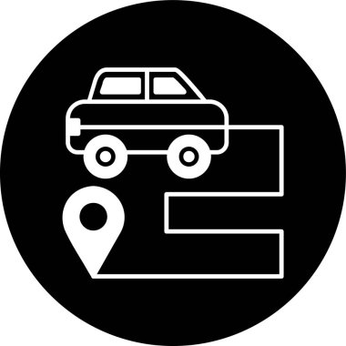 Yönlendirme simgesi, vektör illüstrasyonu basit tasarım