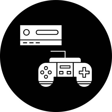 Konsol simgesi, vektör illüstrasyonu basit tasarım