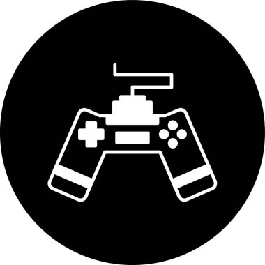 Oyun bloknotu simgesi, vektör illüstrasyonu basit tasarım