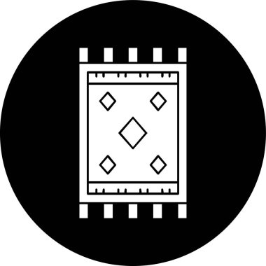 halı simgesi, vektör illüstrasyonu basit tasarım