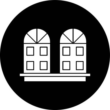 pencere simgesi, vektör illüstrasyonu basit tasarım