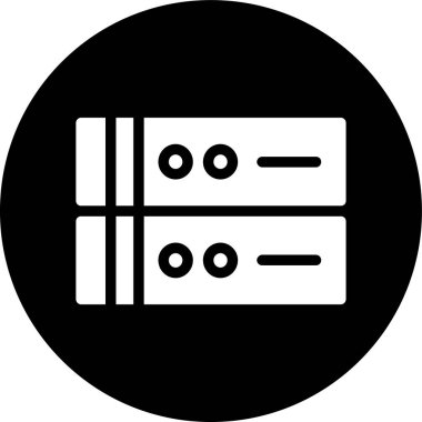 veritabanı simgesi, vektör illüstrasyonu basit tasarım