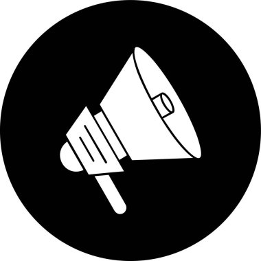 megafon simgesi, vektör illüstrasyonu basit tasarım