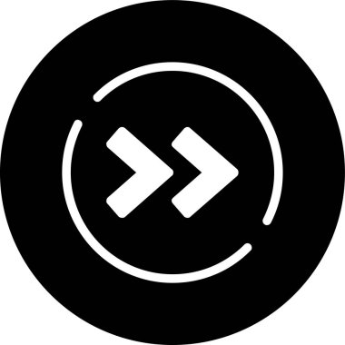 Açı-çift-küçük-sağ simge, vektör illüstrasyonu basit tasarım