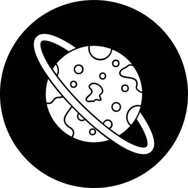 gezegen simgesi, vektör illüstrasyonu basit tasarım