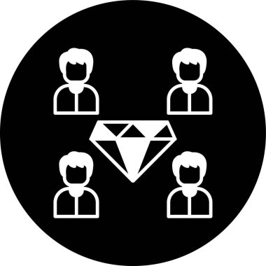 Değerli simge, vektör illüstrasyonu basit tasarım