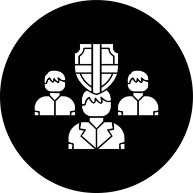 Aile Sigortası simgesi, vektör illüstrasyonu basit tasarım