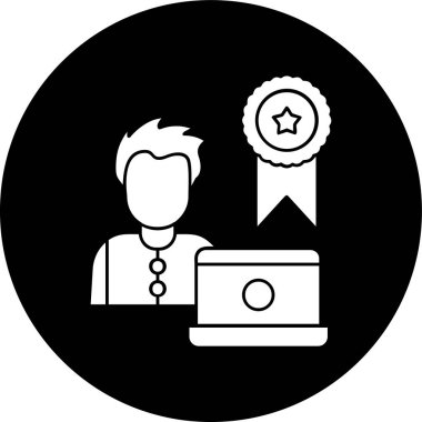 Award icon, vector illustration simple design