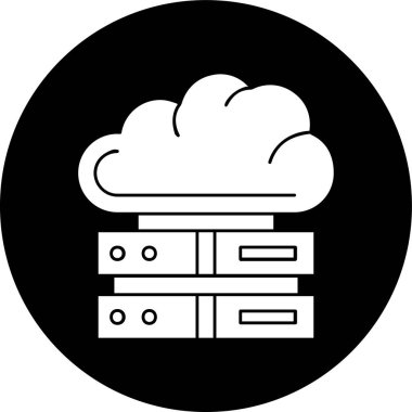 sunucu simgesi, vektör illüstrasyonu basit tasarım