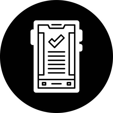 akıllı telefon simgesi, vektör illüstrasyonu basit tasarım