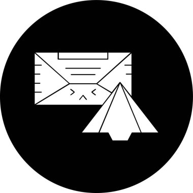 Simge gönder, vektör illüstrasyonu basit tasarım