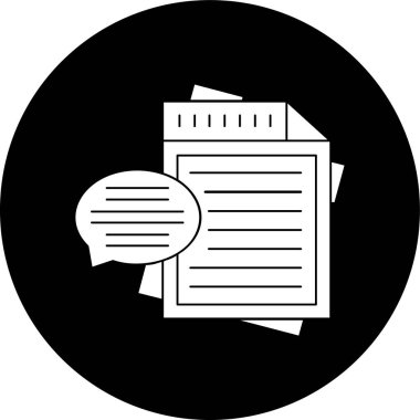 Message icon, vector illustration simple design