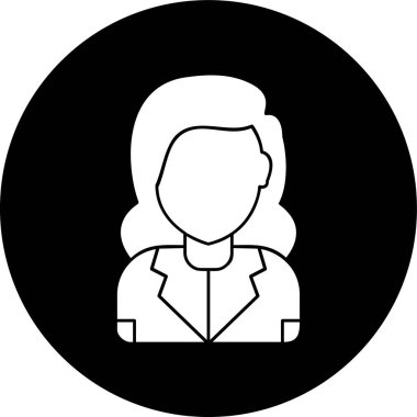 kadın simgesi, vektör illüstrasyonu basit tasarım