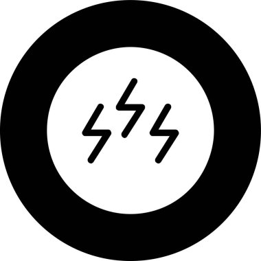 Bolt simgesi, vektör illüstrasyonu basit tasarım