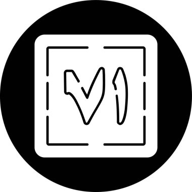 Wahid wa Sab 'un simgesi, vektör illüstrasyonu basit tasarım