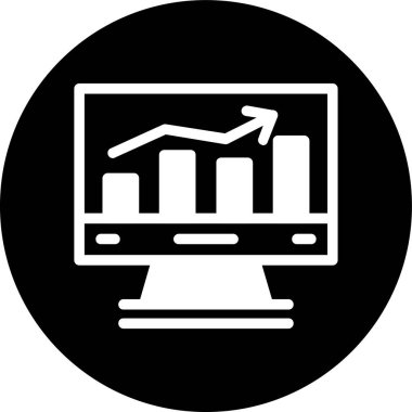 Grafik simgesi, vektör illüstrasyonu basit tasarım
