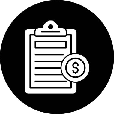 Bill simgesi, vektör illüstrasyonu basit tasarım