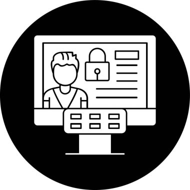 Erişim Seviye simgesi, vektör illüstrasyonu basit tasarım