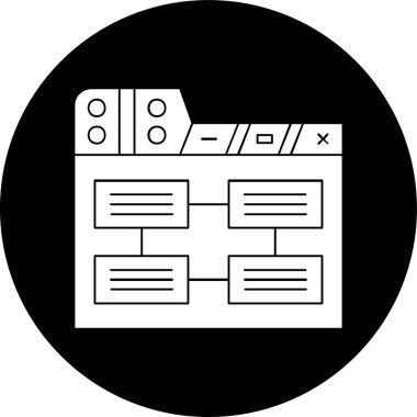 Görev simgesi, vektör illüstrasyonu basit tasarım