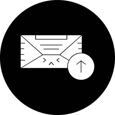 Upload icon, vector illustration simple design