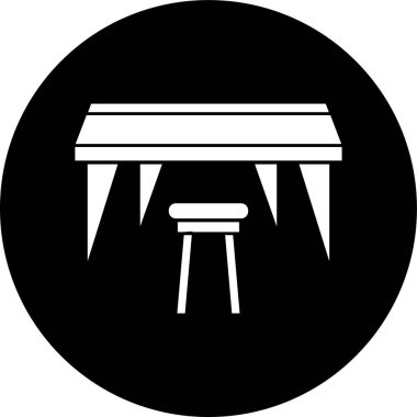 tablo simgesi, vektör illüstrasyonu basit tasarım