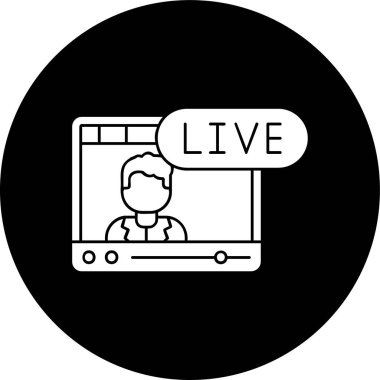 video simgesi, vektör illüstrasyonu basit tasarım