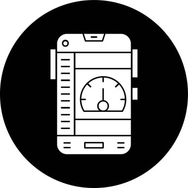 Gösterge paneli simgesi, vektör illüstrasyonu basit tasarım