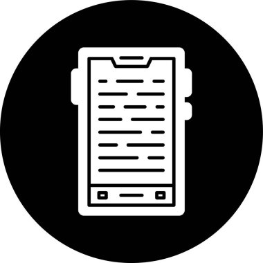 akıllı telefon simgesi, vektör illüstrasyonu basit tasarım