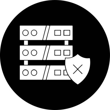 sunucu simgesi, vektör illüstrasyonu basit tasarım