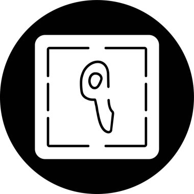 Tis 'a simgesi, vektör illüstrasyonu basit tasarım