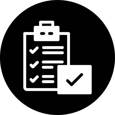 Pano denetimi simgesi, vektör illüstrasyonu basit tasarım