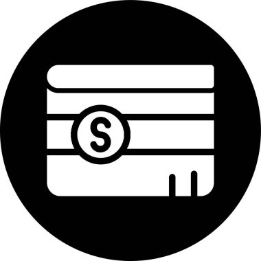 Wallet icon, vector illustration simple design