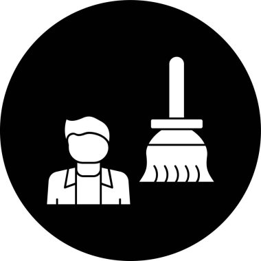 Daha temiz simge, vektör illüstrasyonu basit tasarım