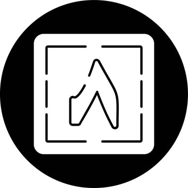 Thamaniya simgesi, vektör illüstrasyonu basit tasarım