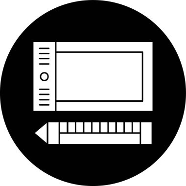 tablet simgesi, vektör illüstrasyonu basit tasarım