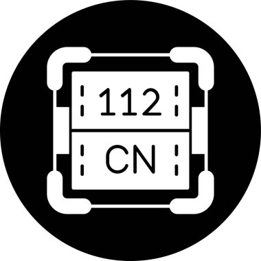 112 Kopernik simgesi, vektör illüstrasyonu basit tasarım