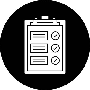 Checklist icon, vector illustration simple design