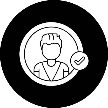 Kullanıcı Kayıt simgesi, vektör illüstrasyonu basit tasarım