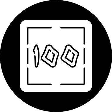 Meyya simgesi, vektör illüstrasyonu basit tasarım