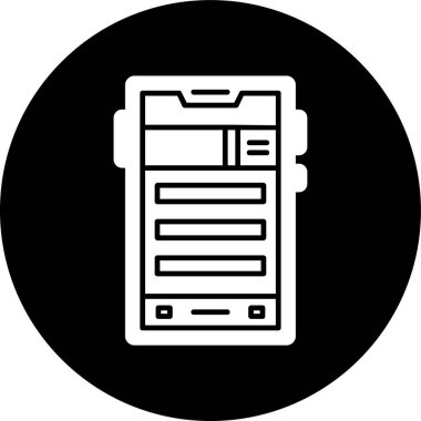 akıllı telefon simgesi, vektör illüstrasyonu basit tasarım